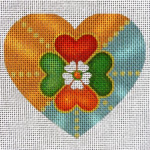 Ireland Sun Heart Needlepoint Canvas