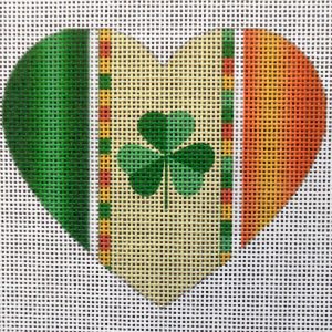 Irish Heart Needlepoint Canvas