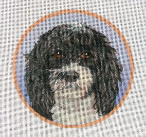 Portuguese Water Dog Needlepoint Canvas
