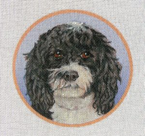 Portuguese Water Dog Needlepoint Canvas
