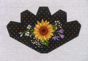 Sunflower Strawberry Needlepoint Canvas