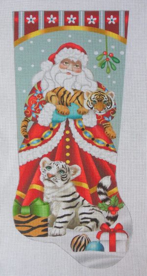 Tiger Santa Stocking