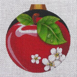 Apple Ornament Needlepoint Canvas