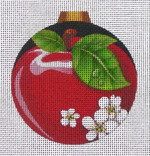 Apple Ornament Needlepoint Canvas
