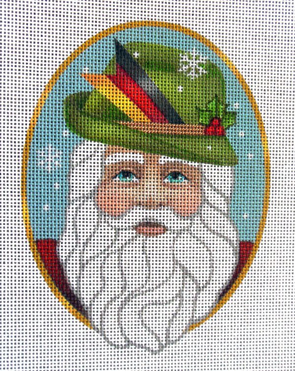 German Santa Needlepoint Canvas
