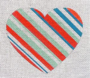 Patriotic Heart Needlepoint Canvas