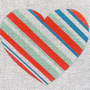 Patriotic Heart Needlepoint Canvas