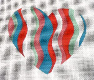 Patriotic Heart Needlepoint Canvas