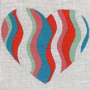 Patriotic Heart Needlepoint Canvas