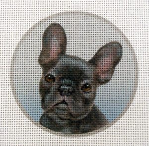 French Bulldog Needlepoint Canvas