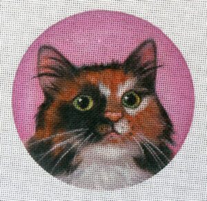Calico Persian Cat Needlepoint Canvas