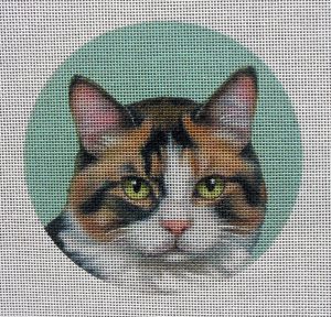 Calico Cat Needlepoint Canvas