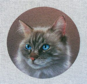 Siberian Forest Cat Needlepoint Canvas