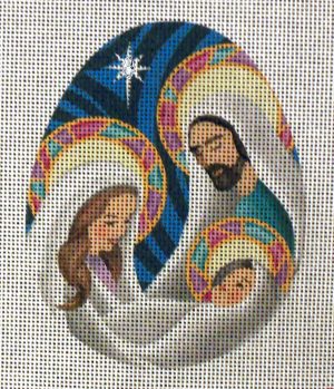 Christmas Day Egg Needlepoint Canvas