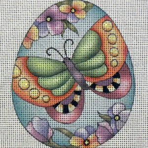 Butterfly Egg Needlepoint Canvas