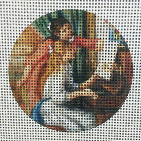 "Young Girls at the  Piano" Needlepoint Canvas
