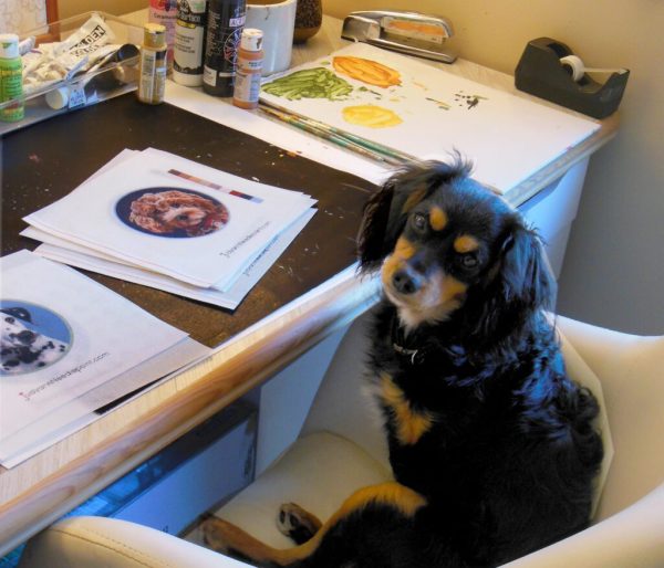 My only assistant, Theo!