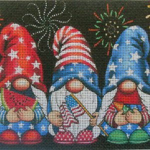 Patriotic Gnomes Needlepoint Canvas