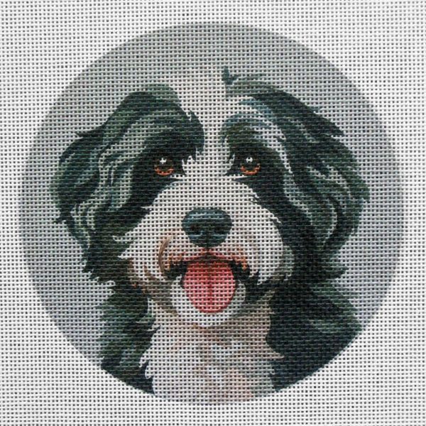 Bernedoodle Needlepoint Canvas
