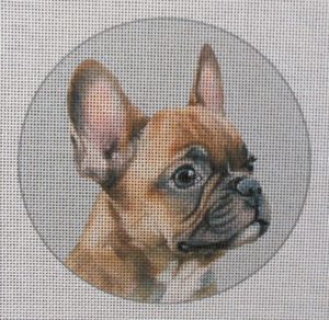 Fawn French Bulldog 2 Needlepoint Canvas