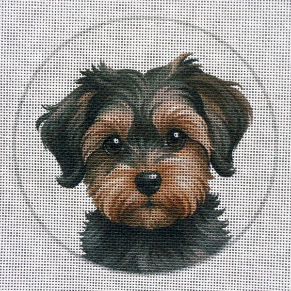 Yorkiepoo Needlepoint Canvas