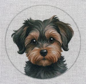 Yorkiepoo Needlepoint Canvas