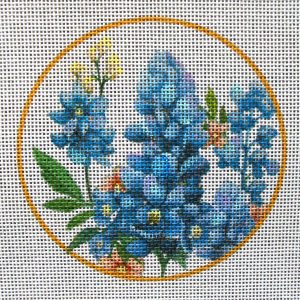 Bluebonnet Flower Needlepoint Canvas