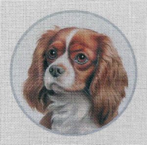 King Charles Cavalier (Blenheim) Needlepoint Canvas
