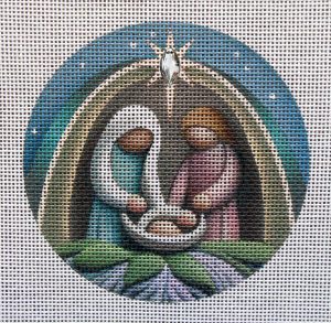 Nativity Ornament Needlepoint Canvas