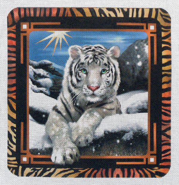 White Tiger Pillow