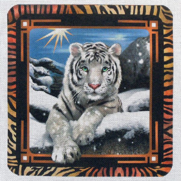 White Tiger Pillow