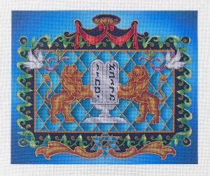10 Commandments Tallit Bag Needlepoint Canvas