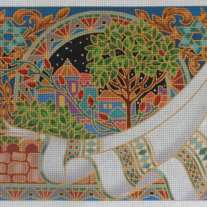 Jerusalem Tallit Bag Needlepoint Canvas