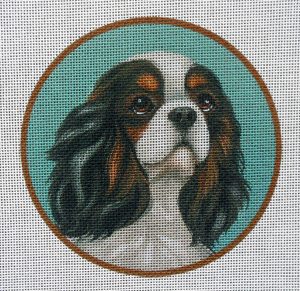 Tri-Color Cavalier Needlepoint Canvas