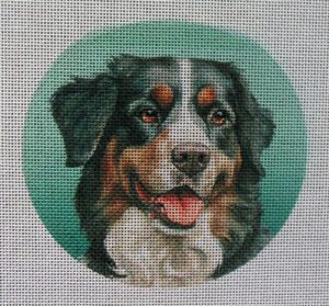 Bernese Mountain Dog Needlepoint Canvas