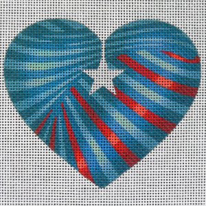 Patriotic Heart Needlepoint Canvas