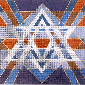 Star of David Tallit Bag Needlepoint Canvas