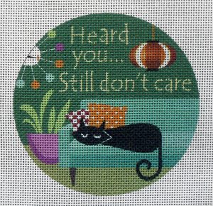 Couch Cat Needlepoint Canvas