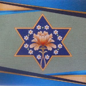 Star of David Tallit Needlepoint Canvas