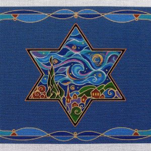 Starry Night Tallit Needlepoint Canvas