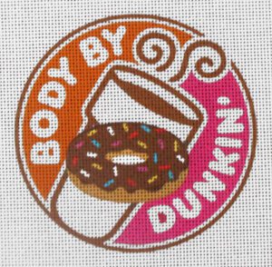 Body by Dunkin' Needlepoint Canvas