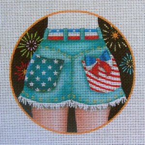 Patriotic Shorts Needlepoint Canvas