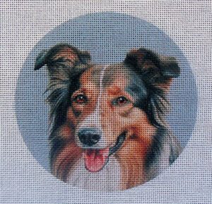 Collie Needlepoint Canvas