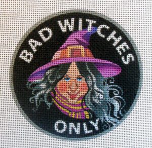 Bad Witches 2 Halloween Needlepoint Canvas