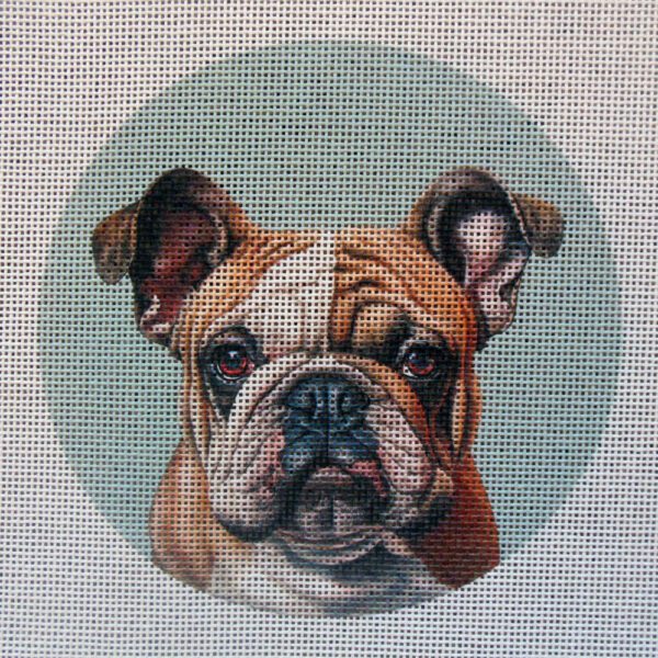 Bulldog Needlepoint Canvas