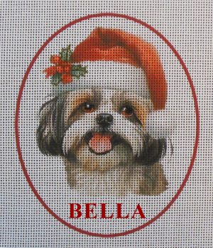 Shih-Tzu (Name Optional) Needlepoint Canvas