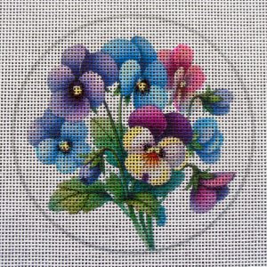 Pansies 2 Needlepoint Canvas