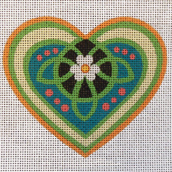 Celtic Heart Needlepoint Canvas