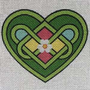 Celtic Love Knot Heart Needlepoint Canvas
