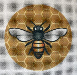 Honeycomb Bee Needlepoint Canvas